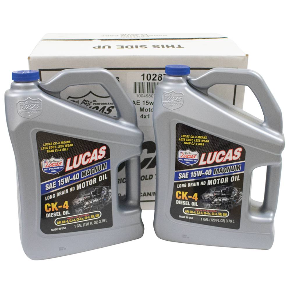 Lucas Oil SAE 15W-40 Magnum CK-4 Diesel Oil Four 1 gallon bottles / 051-853