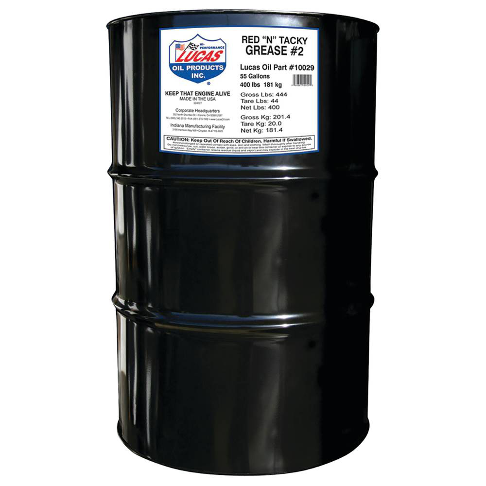 Lucas Oil Red "N" Tacky Grease For 400 lb. drum / 051-868