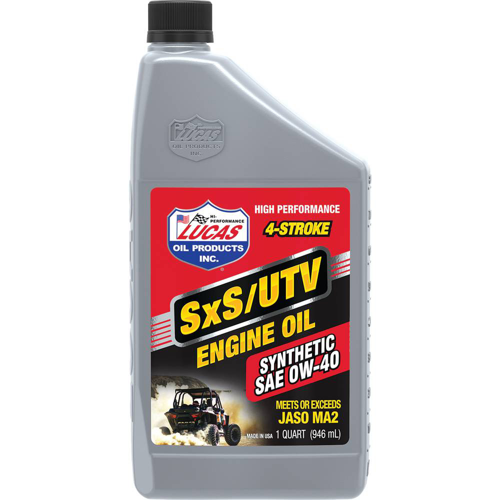 Lucas Oil Synthetic SxS Engine Oil For SAE 0W-40, Six 1 Quart Bottles / 051-906