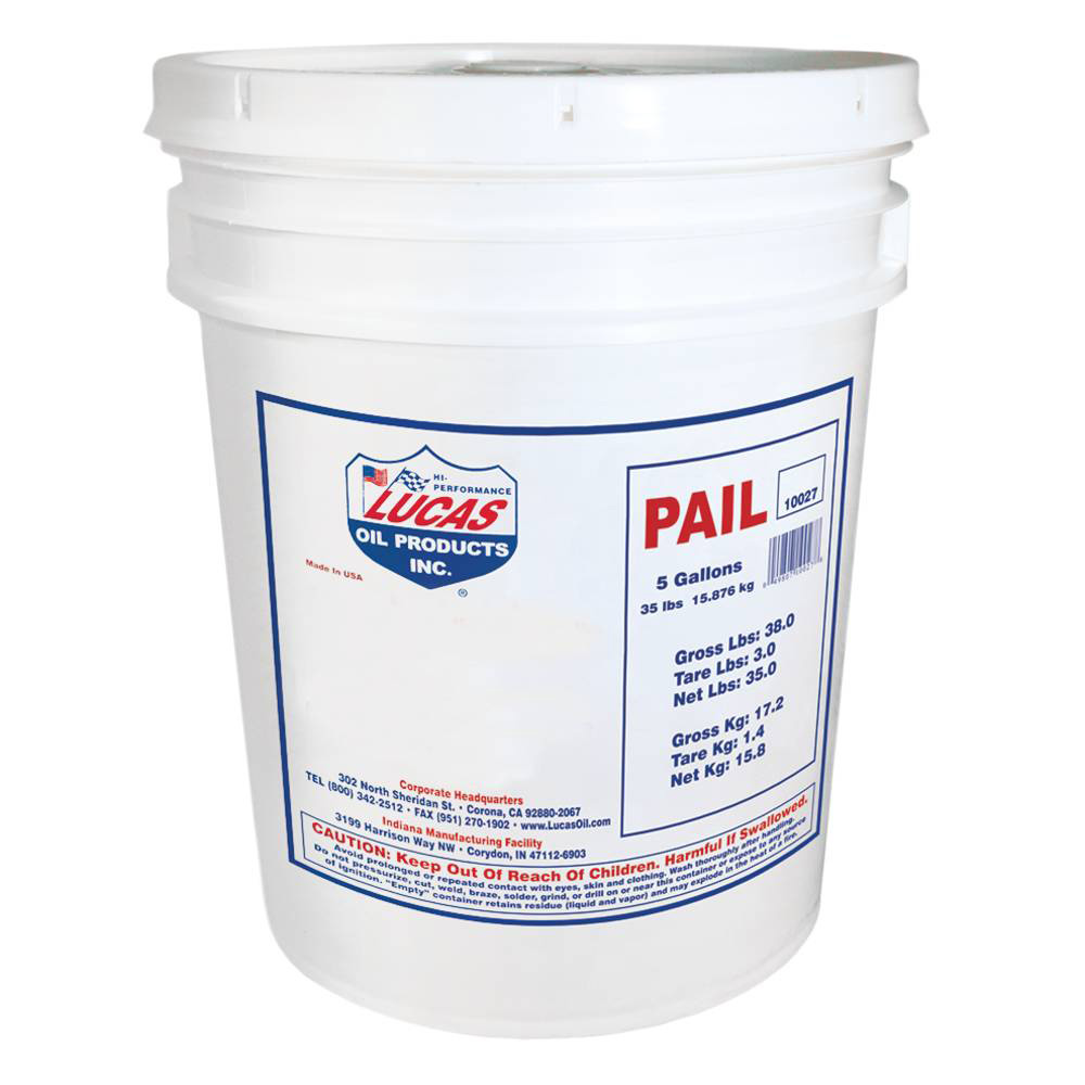 Lucas Oil Synthetic SxS Engine Oil For SAE 0W-40, 5 Gallon Pail / 051-909