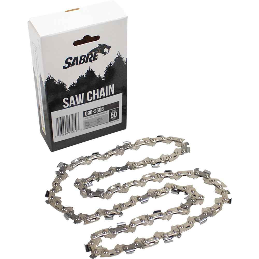 Chain Pre-Cut Loop 50 DL, 3/8" LP, .050" Gauge, Semi-Chisel Reduced Kickback / 095-3506