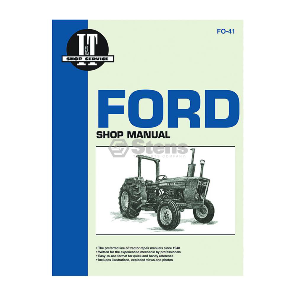 Stens Shop Manual For Ford/New Holland ITFO41 / 1115-2230