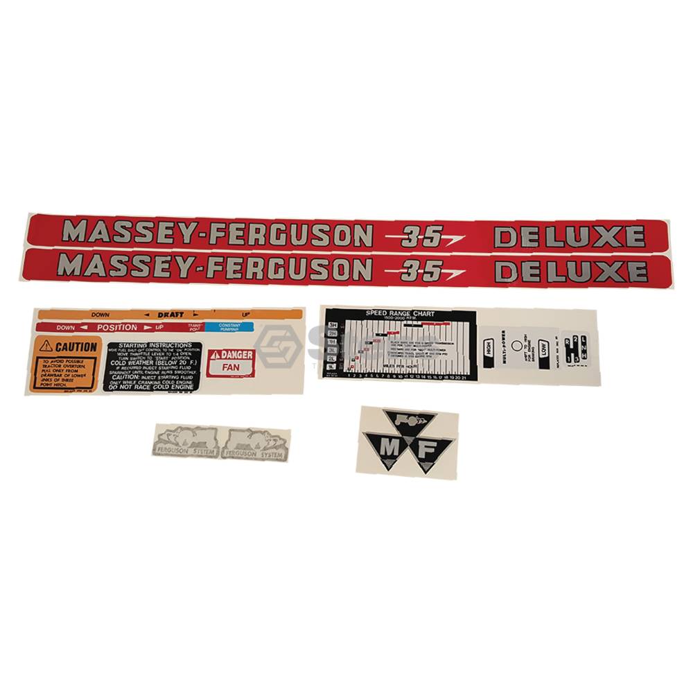 Stens Decal Set for Massey Ferguson DKMF35GD / 1215-1036