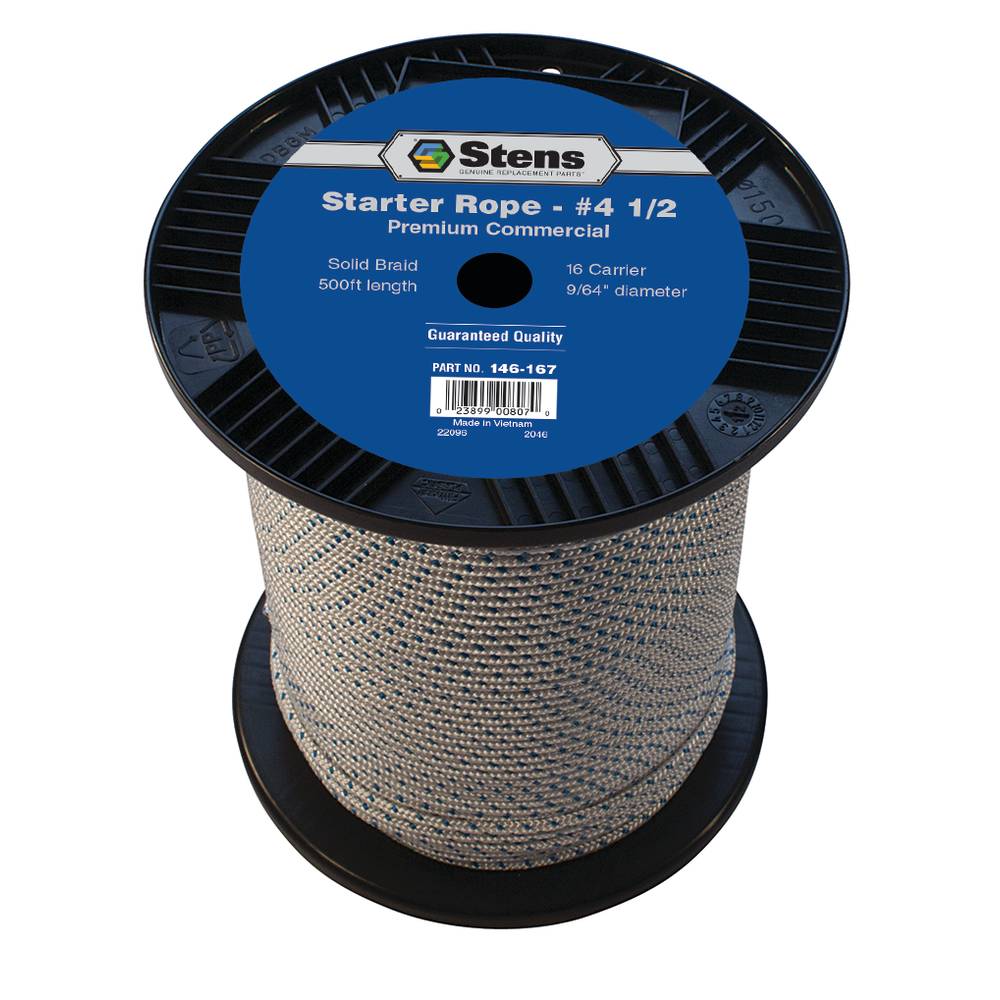 Stens 500' Solid Braid Starter Rope #4-1/2 Solid Braid / 146-167