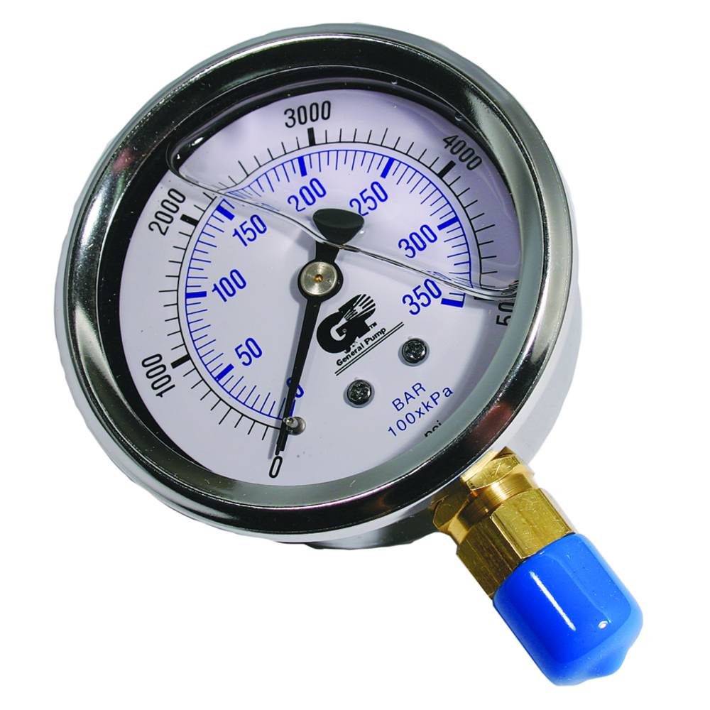 General Pump Pressure Washer Gauge 0 - 5,000 PSI / 758-539