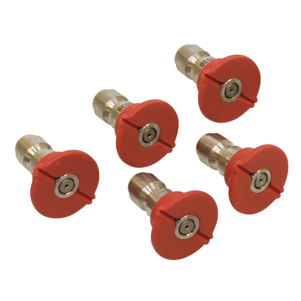 Pressure Washer Nozzle Shop Pack 0 Degree, Size 5.0, Red / 758-916