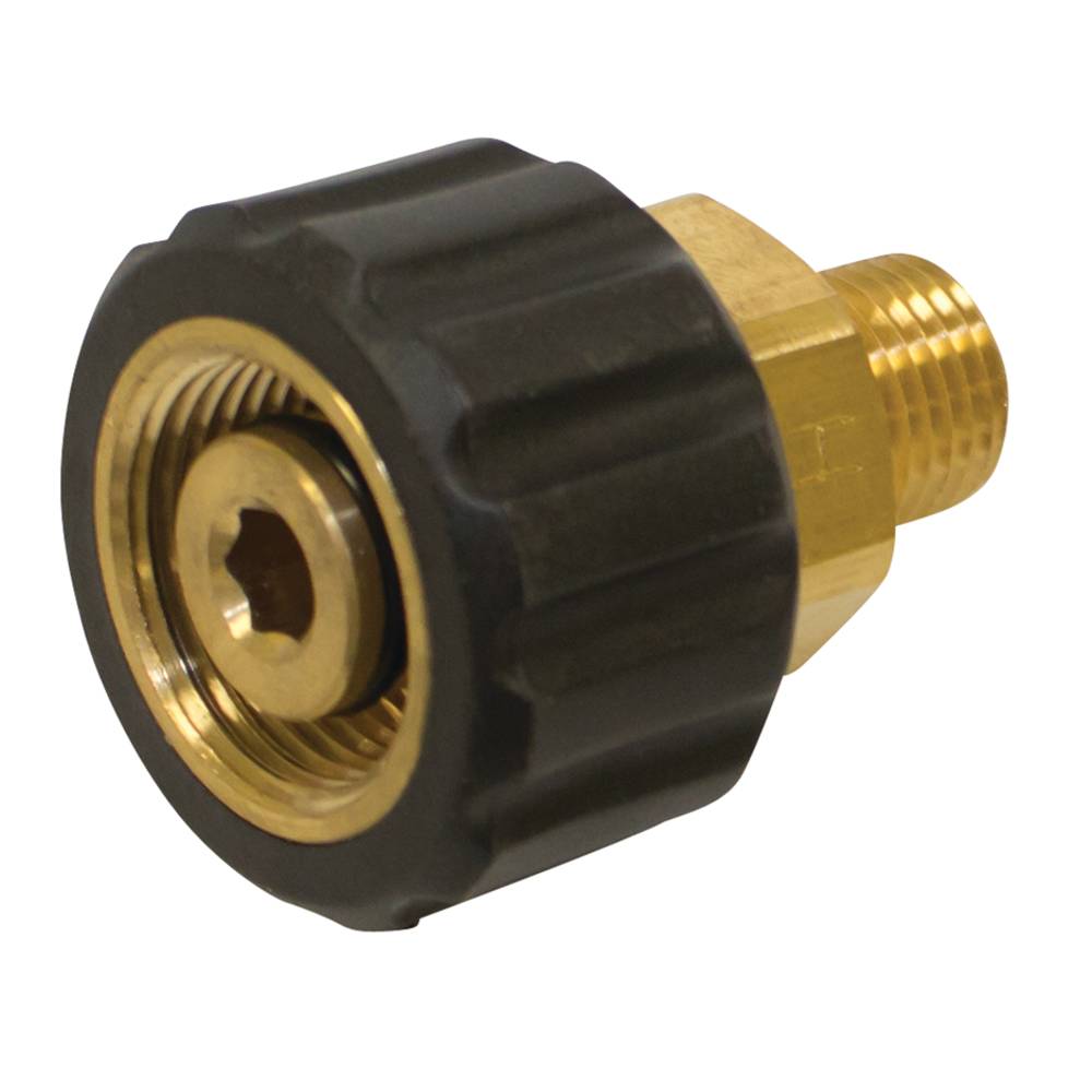 Twist-Fast Coupler-Fixed 3/8"M Inlet, 22mm x 1.5 F Outlet/758-954