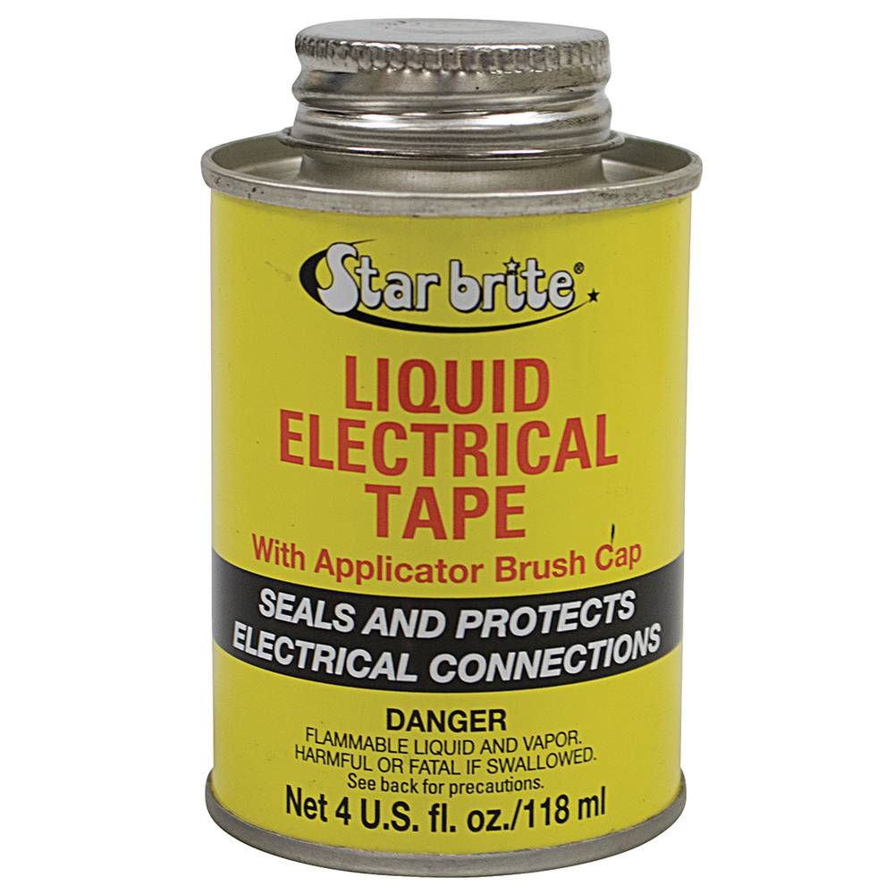 Star brite Liquid Electrical Tape for Black color, 4 oz. can / 770-034
