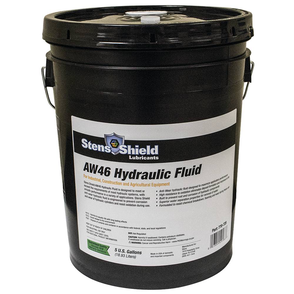 Stens Shield Hydraulic Fluid AW46, 5 gallon pail / 770-728