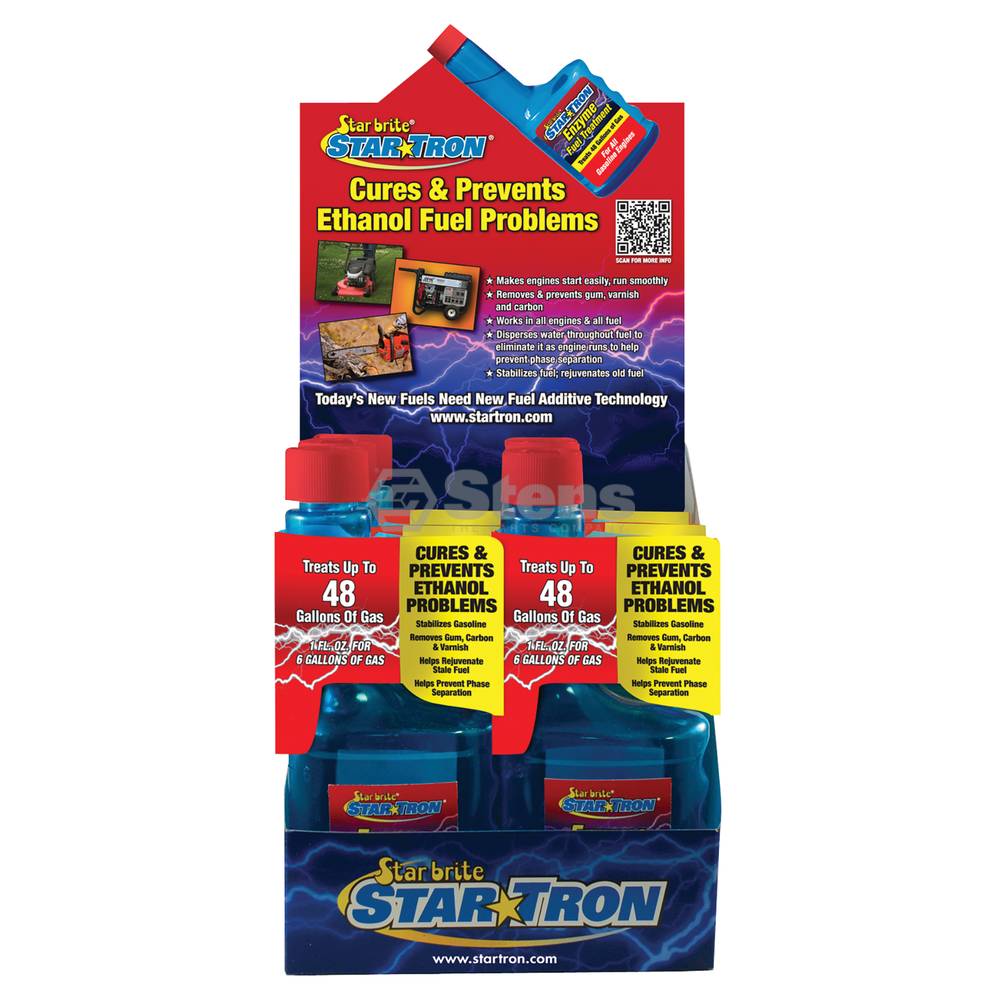 Star Tron Mini Counter Display Six 8 oz. Bottle of Gas Additive / 770-811
