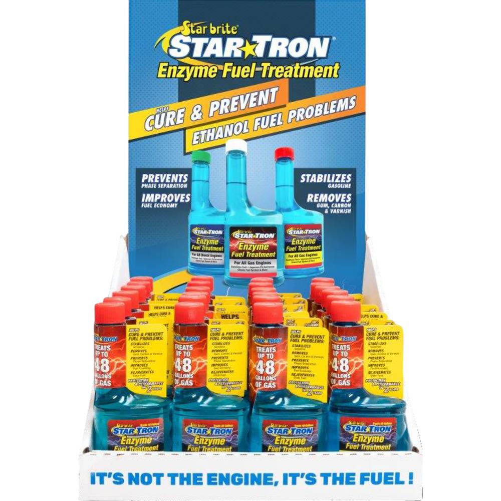 Star Tron Counter Display 24- 8 oz. Gas Additive Bottle / 770-827