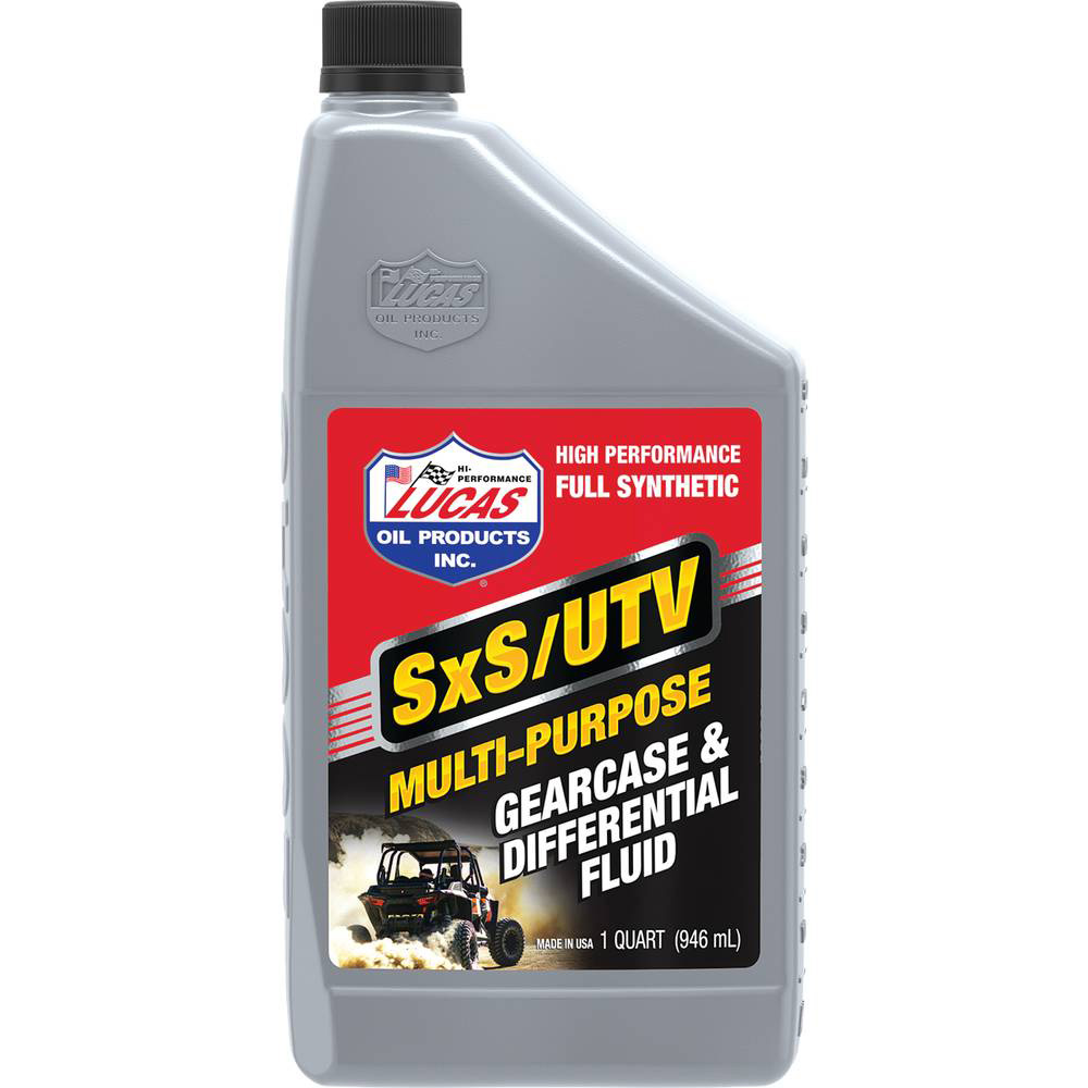 Lucas Oil Synthetic SxS Multi-Purpose Gearcase and Differential Fluid for Six 1 Quart Bottles / 051-978