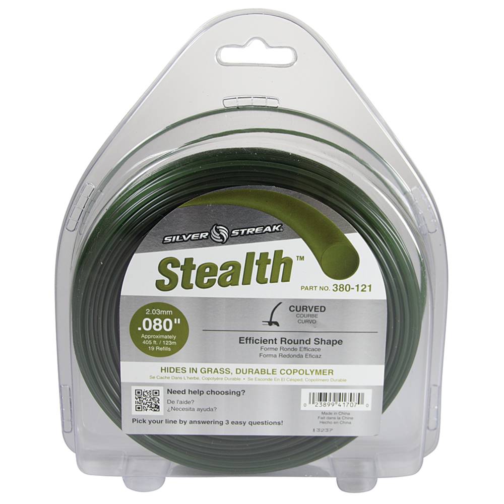 Silver Streak Stealth Trimmer Line .080 1 lb. Donut / 380-121