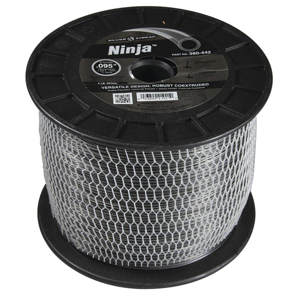 Silver Streak Ninja Trimmer Line .095 5 lb. Spool / 380-442