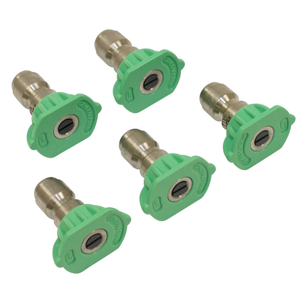 General Pump 3.0 Size, Green Pressure Washer Nozzle 5 Pack / 758-061
