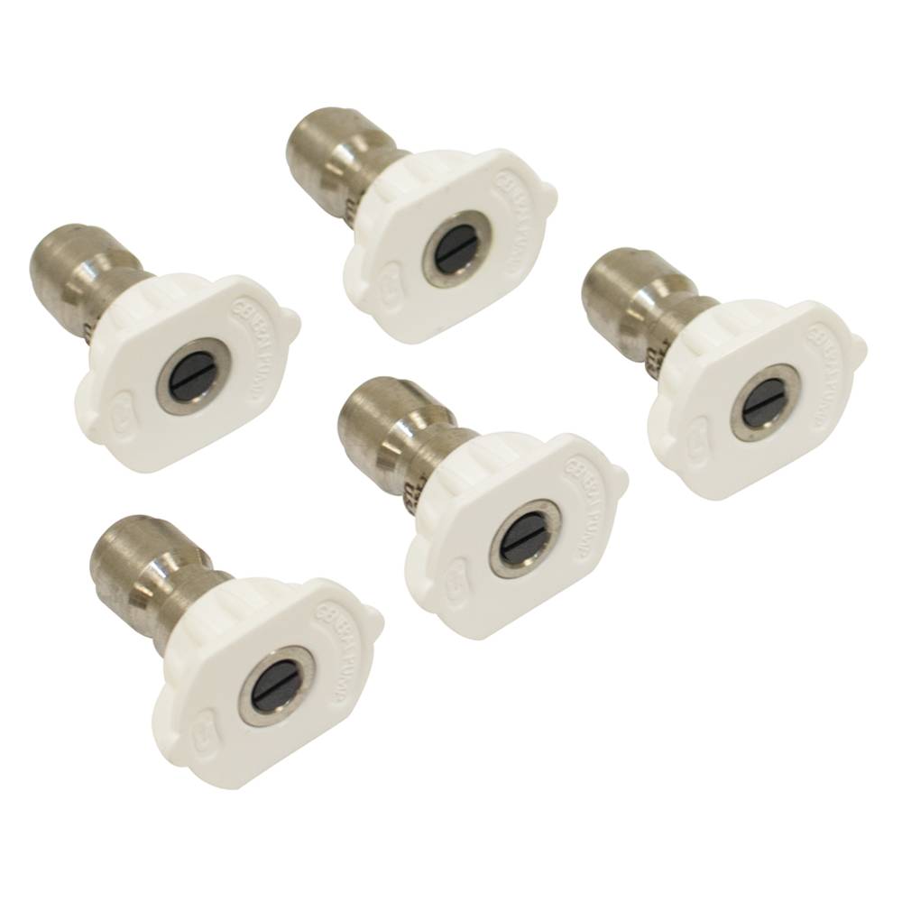 General Pump 3.0 Size, White Pressure Washer Nozzle 5 Pack / 758-062
