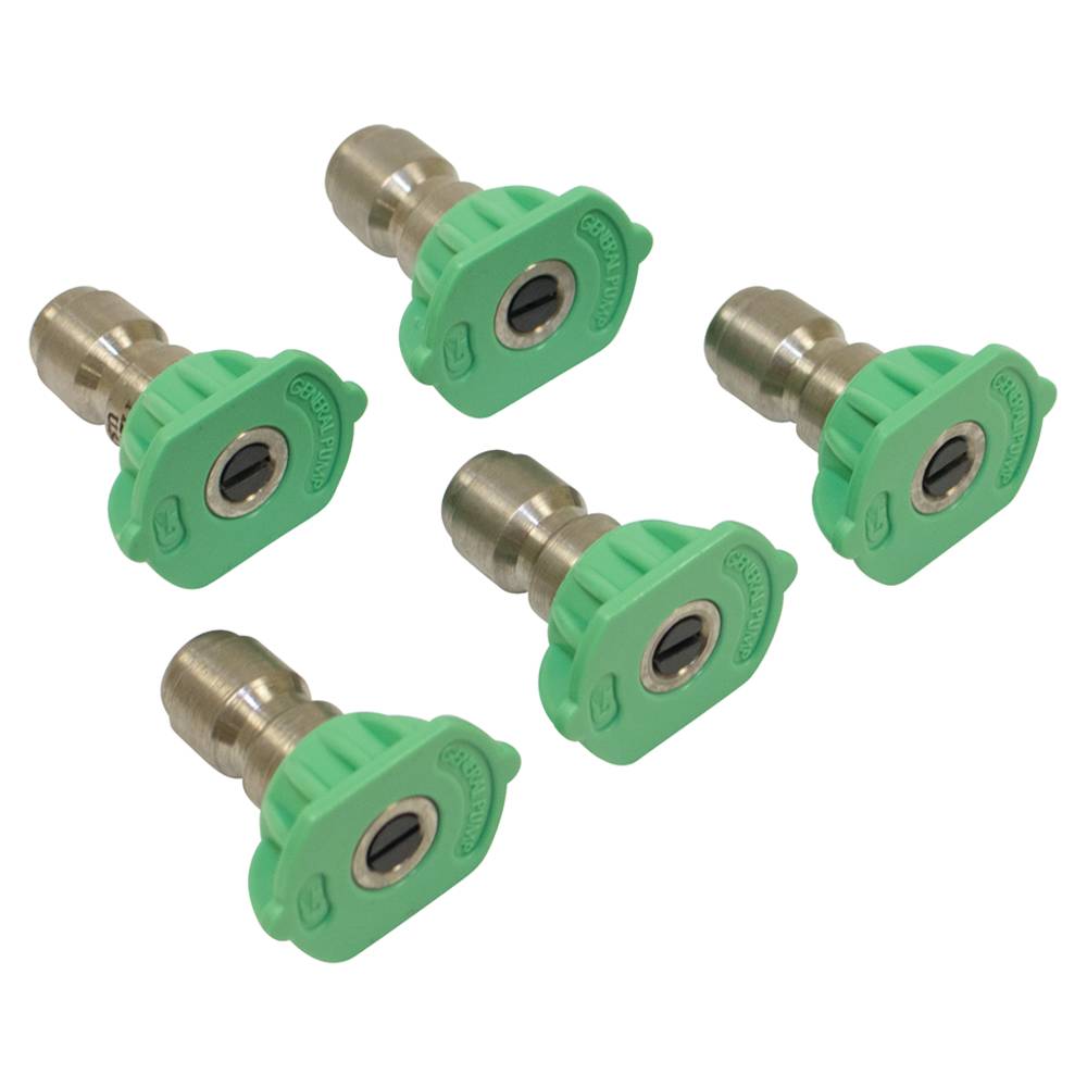 General Pump 3.5 Size, Green Pressure Washer Nozzle 5 Pack / 758-087