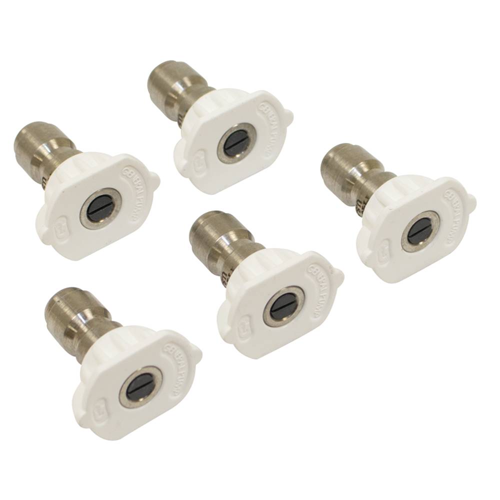 General Pump 3.5 Size, White Pressure Washer Nozzle 5 Pack / 758-099