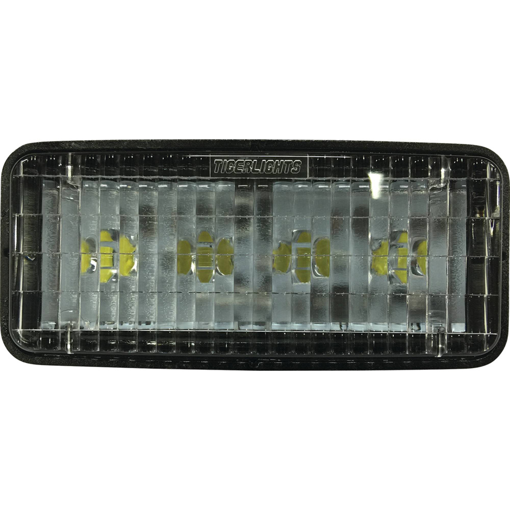 Tiger Lights Small Rectangular LED Headlight for John Deere R161288 / RE306510