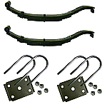 2 x 2000 LB 4L Slipper Leaf Springs 25-7/8"L w.U-Bolt Kit / 2-803T3-AH