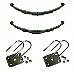 2 x 2400 LB 4L Double Eye Leaf Springs 25-1/4"L w.U-Bolt Kit / 2-PR4-AH
