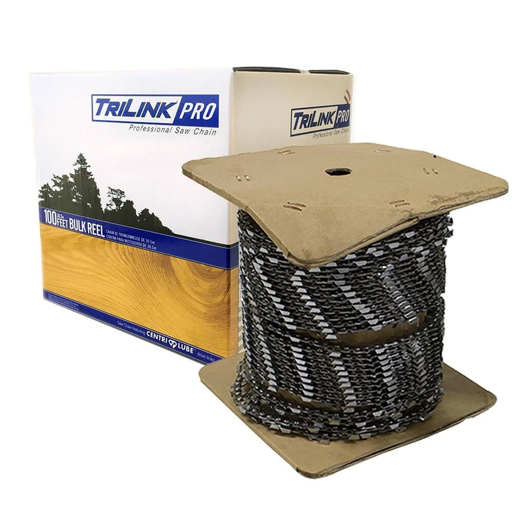 TriLink Chainsaw Chain Reel 100' 3/8", .058", Semi-Chisel / 358BR100TP
