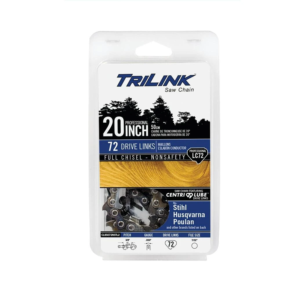 TriLink 20", 3/8" Chisel, .050", 72 DL Chainsaw Chain / CL85072NSTL2