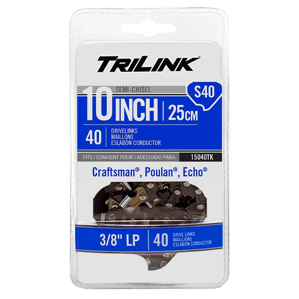TriLink Chainsaw Chain 40 DL 3/8" LP, .050", Semi-Chisel / 15040TK