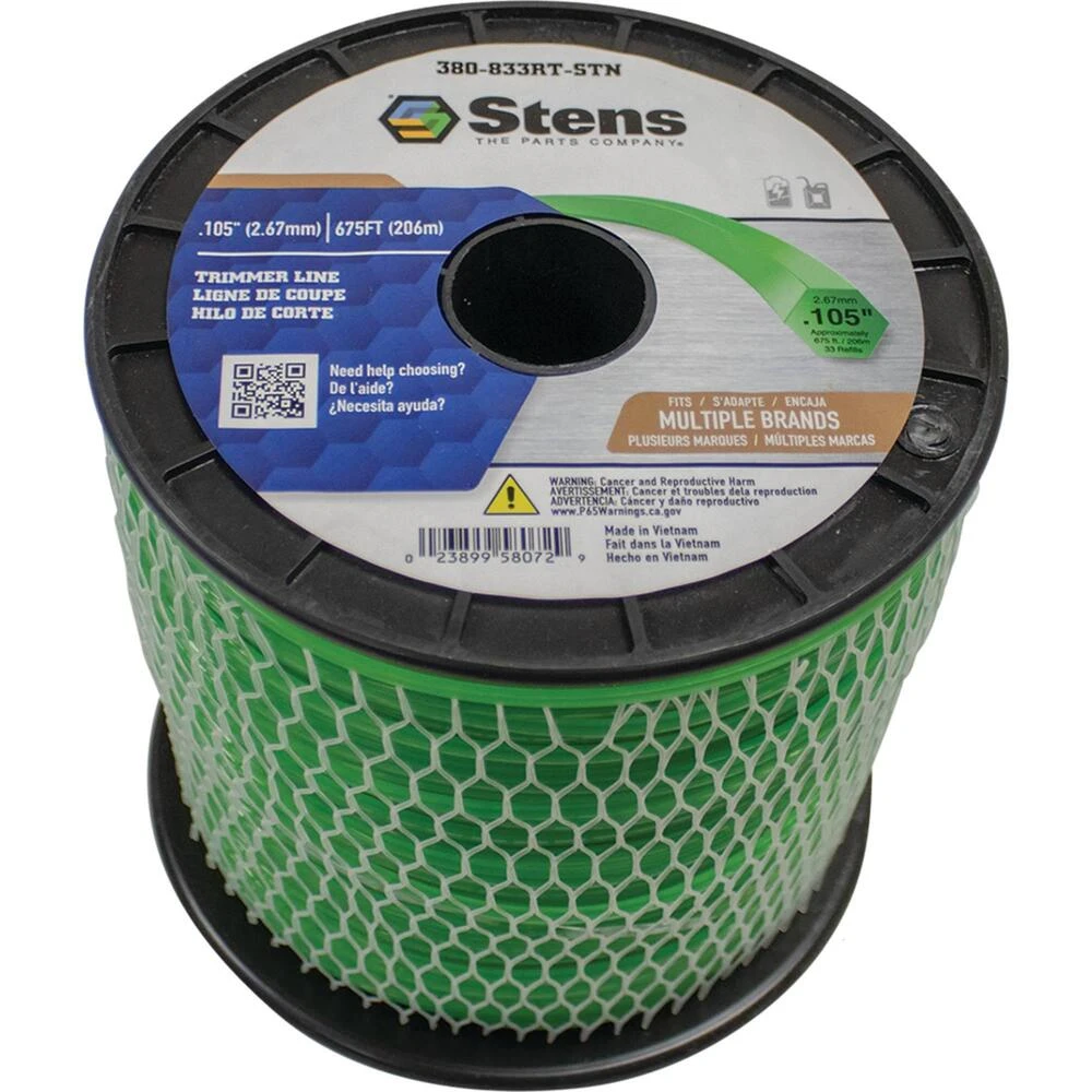 Silver Streak Edge .105 3 lb. Spool Trimmer Line / 380-833RT-STN