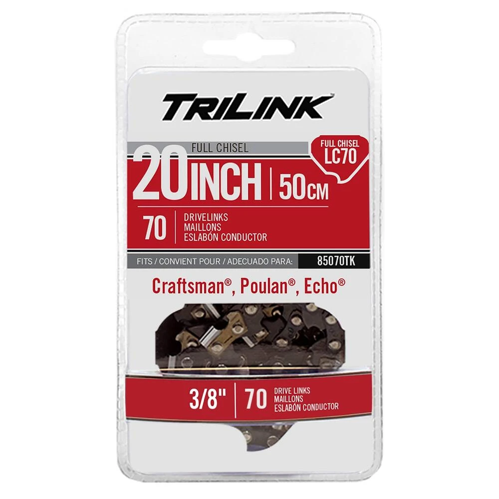 TriLink Chainsaw Chain 70 DL 3/8", .050", Chisel / 85070TK