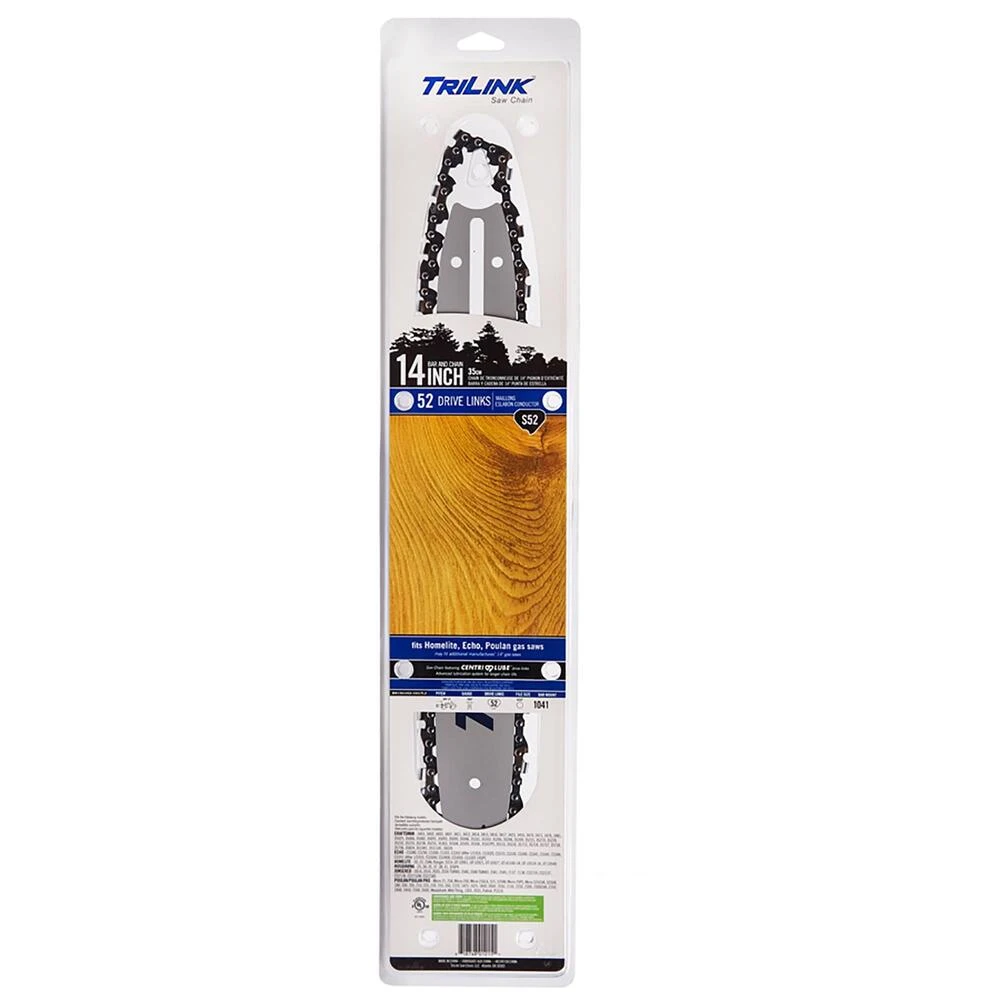 TriLink 14", 3/8" LP Semi-Chisel, .050", 52 DL Bar and Chain Combo / BM1501452-1041TL2