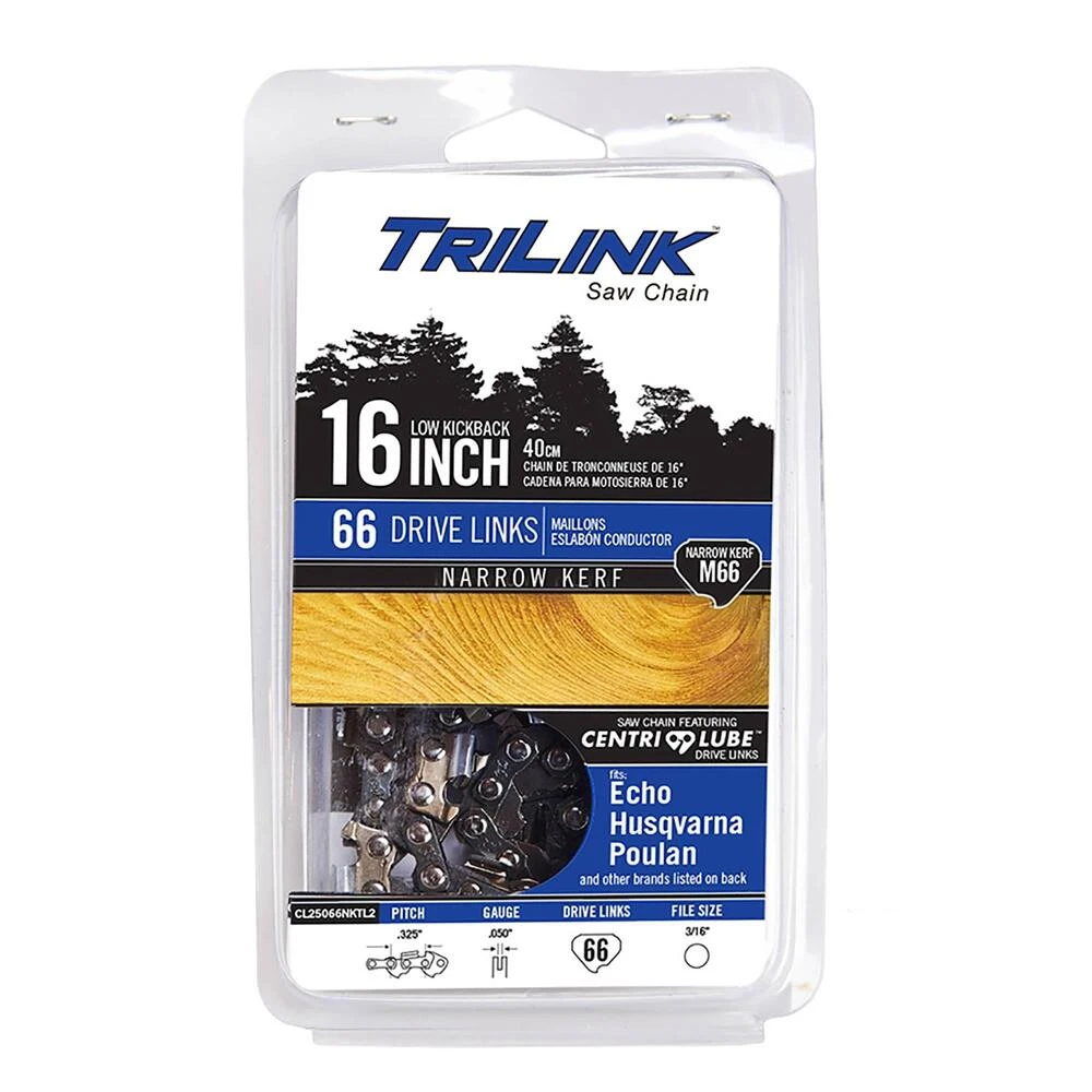 TriLink 16", .325" Semi-Chisel, .050", 66 DL Chainsaw Chain / CL25066NKTL2
