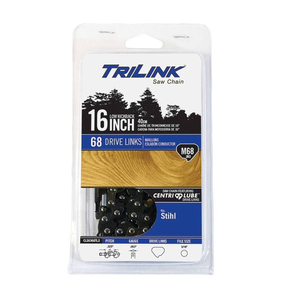 TriLink 18", .325" Semi-Chisel, .063", 68 DL Chainsaw Chain / CL26368TL2