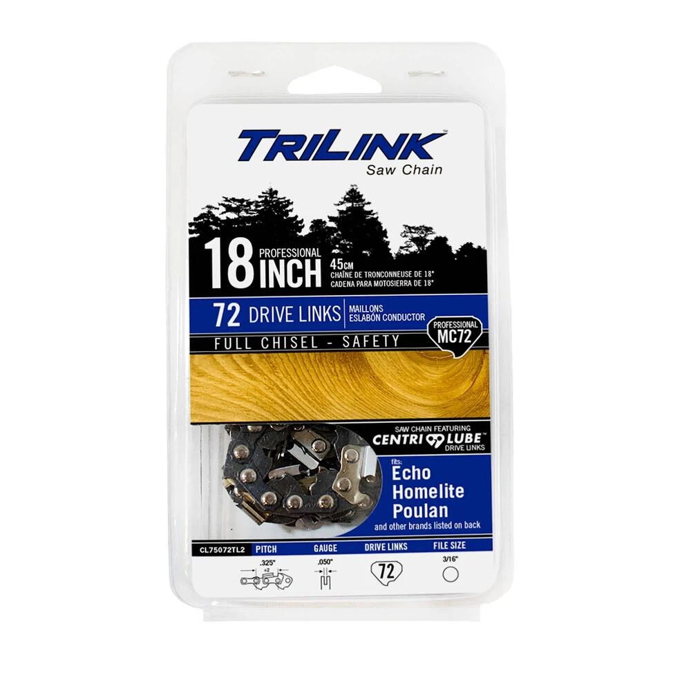 TriLink 18", .325" Chisel, .050", 72 DL Chainsaw Chain / CL75072TL2