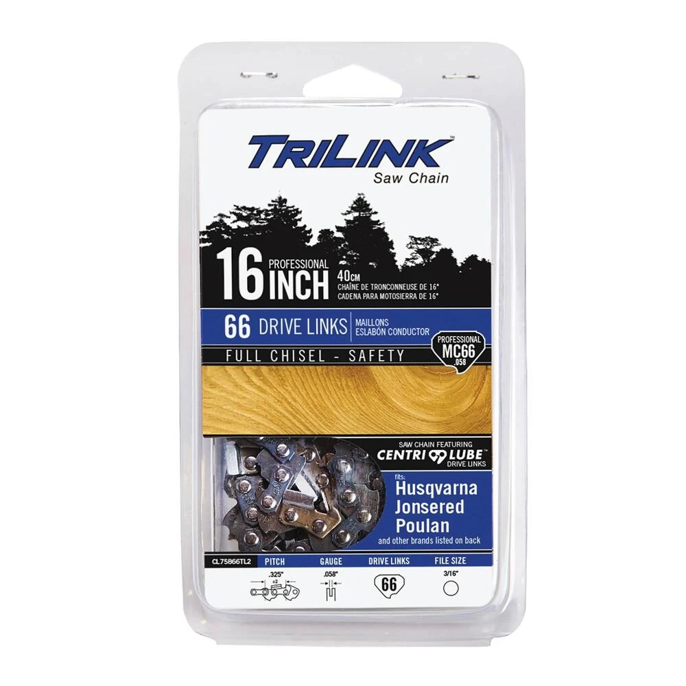 TriLink 16", .325" Chisel, .058", 66 DL Chainsaw Chain / CL75866TL2