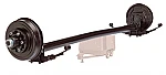 2 x Dexter 5200 Lb 4" Drop Axles Complete Kit 6 on 5.5", Electric